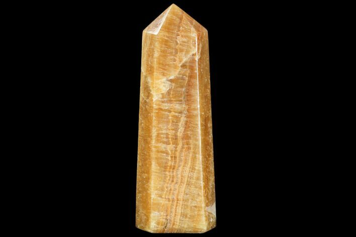 Polished, Orange Calcite Obelisk - Madagascar #108458